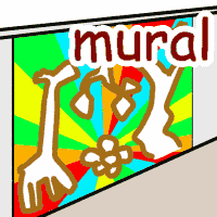 mural の意味 英語イラスト