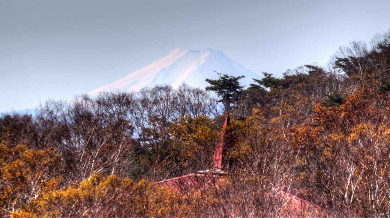 赤城山 見晴山からの富士山19 初冠雪 観光スポット 富士山見える場所