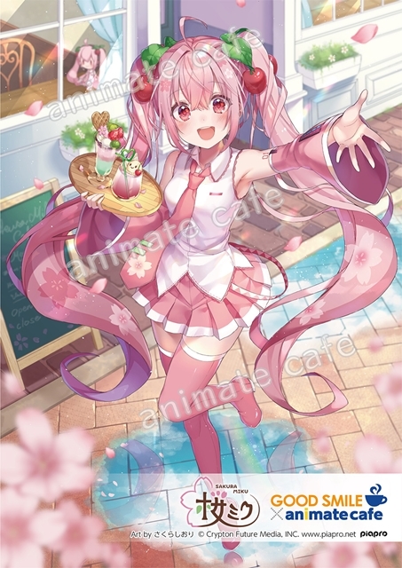 『桜ミク』とアニメイトカフェのコラボ決定！