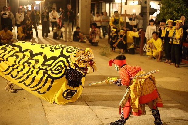 白鳥神社　秋祭り　虎獅子　2019