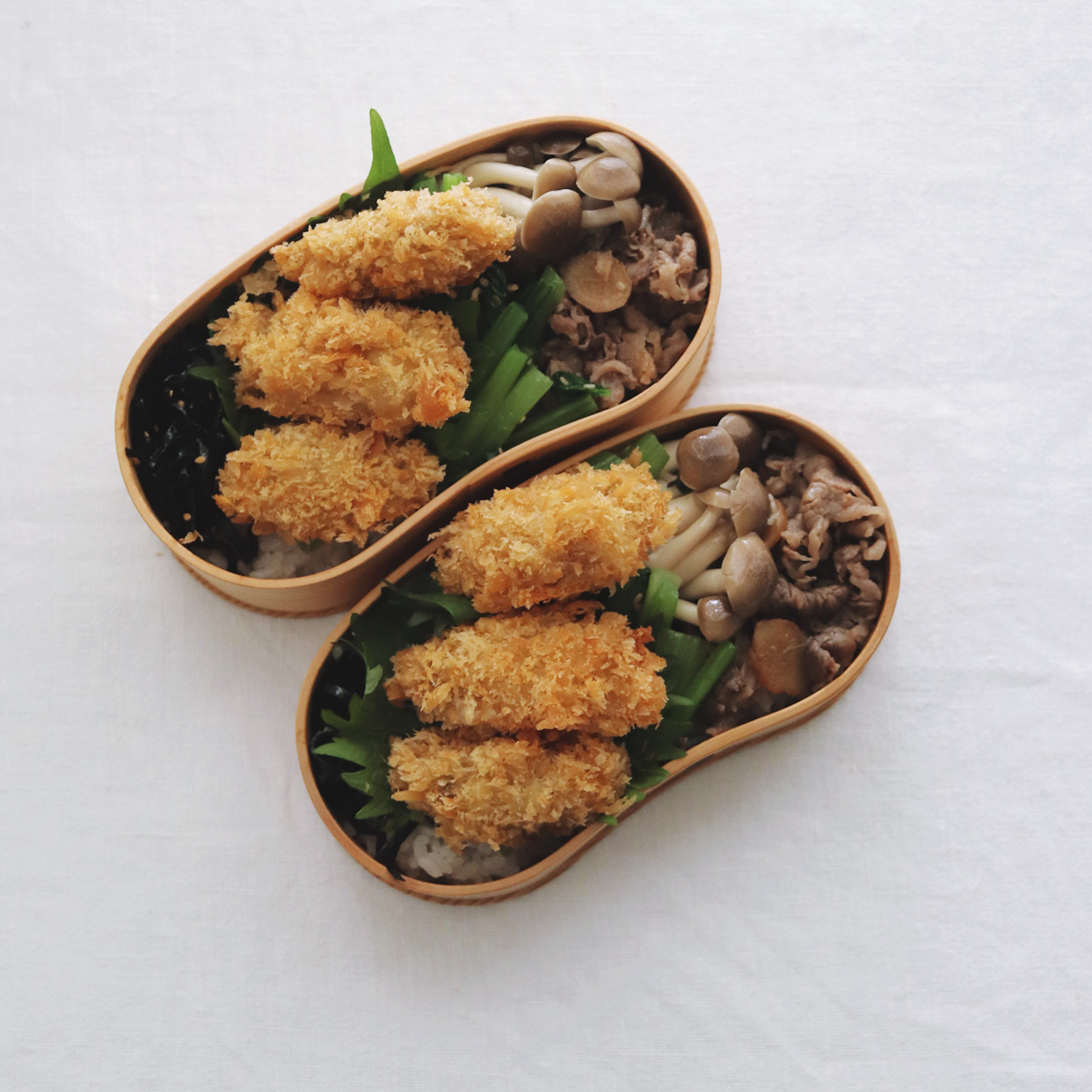 deep fried oysters bento