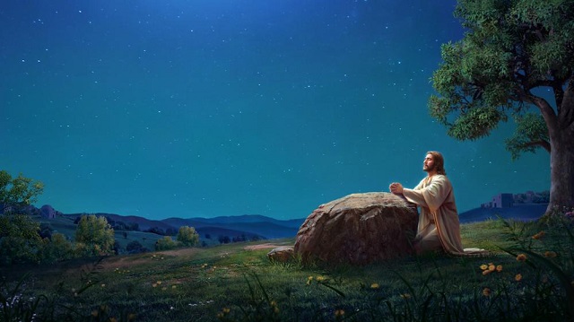 010-主耶稣在客西马尼园中抬头祷告-ZB-20190714