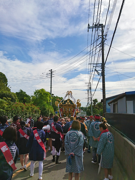 令和元年 神奈川県平塚市土屋 熊野神社例大祭　神輿渡御２