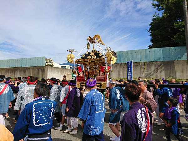 2019年 神奈川県平塚市土屋 熊野神社例大祭　神輿渡御２
