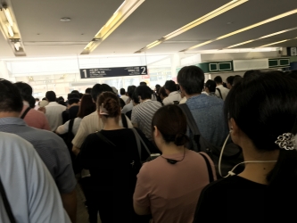 2019／9／9台風15号の後の相模大野駅