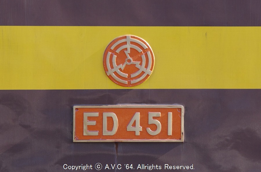 ED451ナンバープレート