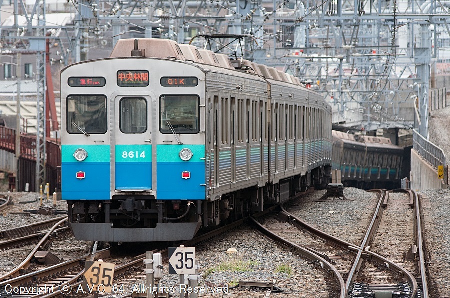 東急8500系8614F 202001