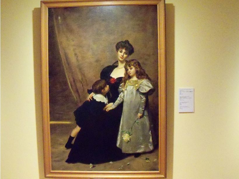 国立西洋美術館-8常設展、エミール=オーギュスト・カロリュス=デュランの母と子（フェドー夫人と子供たち）